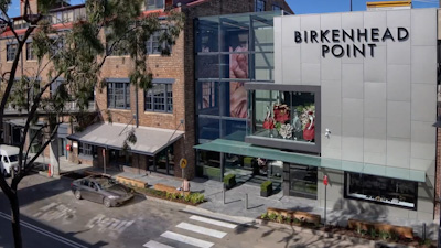 Birkenhead Point retail shopping centre construction fit out stills