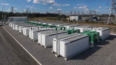 Time-lapse photography of Tesla Battery infrastructure installation in Wallgrove, Sydney
