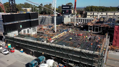 Long-term time-lapse monitoring of NEXTDC commercial data centre construction in Sydney
