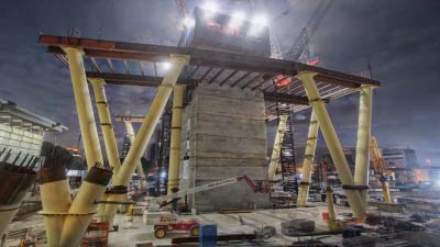 Parramatta City Centre Redevelopment construction site