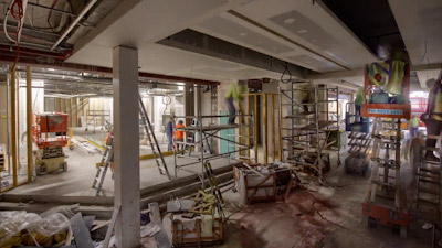Internal time-lapse recording of commercial shop and industrial fit-outs