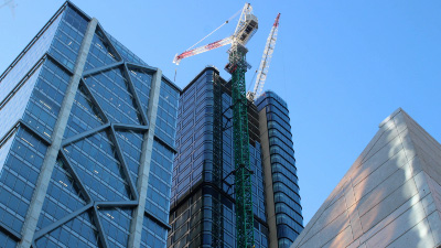 Walker Street construction view