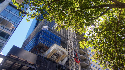 Walker Street construction view