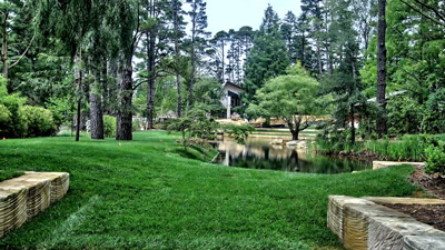 Completed lawn and landscaping at Pirramimma after construction