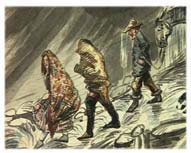 Storyboard reference for INT. EARLY PAINTINGS OF TASMANIA
