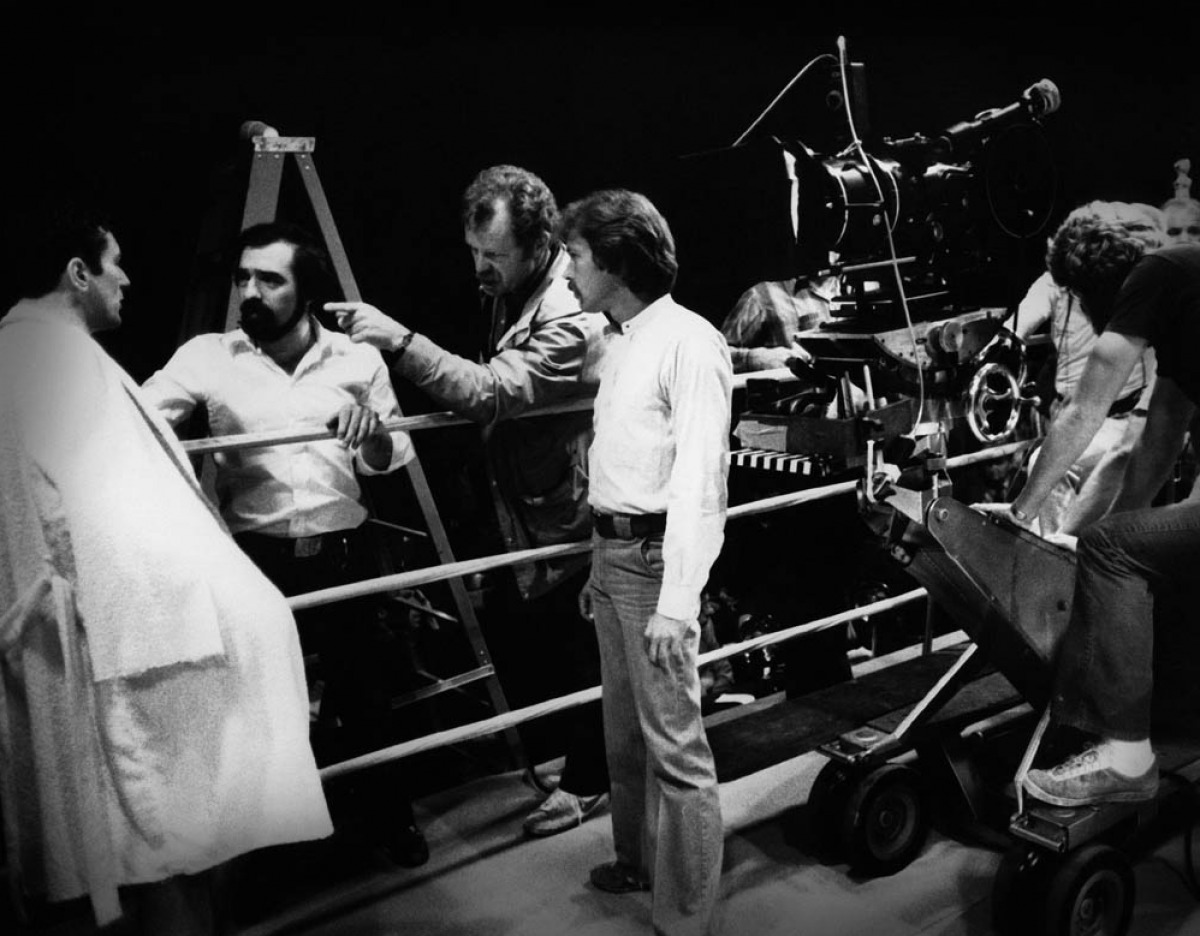 Martin Scorsese and Robert de Niro on the set of 'Raging Bull' (image: United Artists).