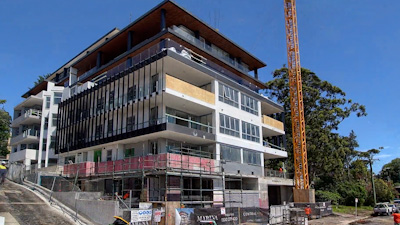 Marina Apartments construction project in Gosford