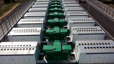 Tesla battery installation at Wallgrove