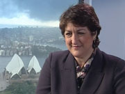 woman and Opera house