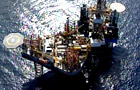 Oil rig at sea