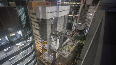 Professional construction time-lapse camera mounted on a Sydney rooftop for site monitoring